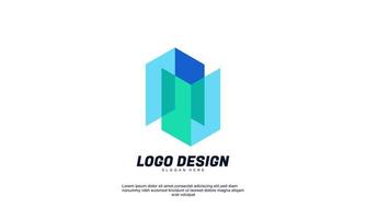 abstrakte kreative moderne Icon-Design-Logo-Design-Elemente, die sich am besten für den Aufbau von Markenidentitäten und Logos für Unternehmen eignen vektor