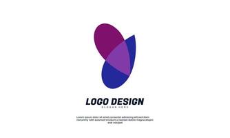 lager abstrakt kreativ logotyp för företag eller bulding företag varumärke identitet flerfärgad platt design vektor