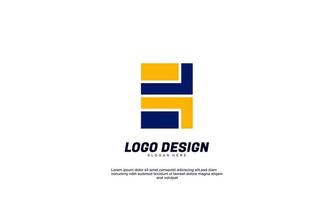 tolle abstrakte kreative idee markenidentität für firmenunternehmen isolierte logo-designs-vorlage vektor