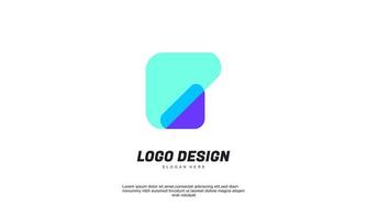 Lager abstraktes Service-Dreieck-Logo und Business Corporate Template Logo Vektor Illustration bunt