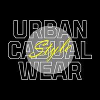 urban casual stil typografi t-shirt design vektor