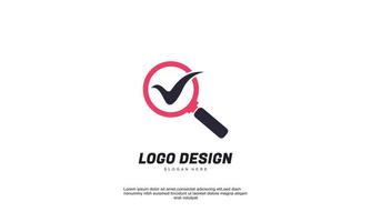 Vektor-Creative-Find-Business-Icon-Check-Sammlung für Corporate Identity-Logo vektor