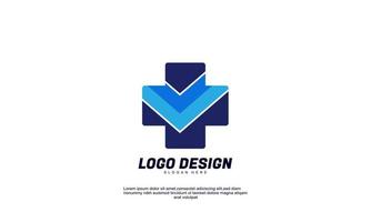 medizinische apotheke des fantastischen kreativen logos für gesundes unternehmen und bunten designvektor des geschäfts vektor
