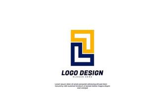 lager vektor abstrakt kreativ idé varumärke färgglada företagets logotyp designmall