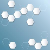 abstrakt bikupa hexagon bakgrund vektor