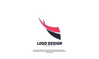 Stock Vektor abstrakte kreative einfache Illustration konsultieren Logo für Finanzunternehmen flaches Design