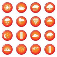 Wetter-Icons-Vektor-Set vektor