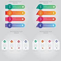 Visualisierung von Geschäftsdaten. Prozessdiagramm. abstrakte Elemente von Diagrammen, Diagrammen mit Schritten, Optionen, Teilen oder Prozessen. Vektorgeschäftsvorlage für die Präsentation. kreatives konzept für infografik. vektor