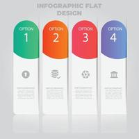 Visualisierung von Geschäftsdaten. Prozessdiagramm. abstrakte Elemente von Diagrammen, Diagrammen mit Schritten, Optionen, Teilen oder Prozessen. Vektorgeschäftsvorlage für die Präsentation. kreatives konzept für infografik. vektor