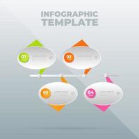vektor infographic formgivningsmall med alternativ eller steg