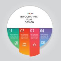 Visualisierung von Geschäftsdaten. Prozessdiagramm. abstrakte Elemente von Diagrammen, Diagrammen mit Schritten, Optionen, Teilen oder Prozessen. Vektorgeschäftsvorlage für die Präsentation. kreatives konzept für infografik. vektor