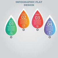 visualisering av affärsdata. processdiagram. abstrakta element av graf, diagram med steg, alternativ, delar eller processer. vektor affärsmall för presentation. kreativt koncept för infographic.