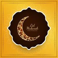 Abstrakter religiöser islamischer Eid Mubarak-Hintergrund vektor