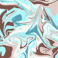 abstrakter Vektorhintergrund, flüssige Kunstnachahmung aus Acryl. Pastellfarben, flüssige Farbe. blau, braun und beige. moderne vorlage für banner, design und dekor. Zusammensetzung der abstrakten geometrischen Formen vektor