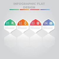 Visualisierung von Geschäftsdaten. Prozessdiagramm. abstrakte Elemente von Diagrammen, Diagrammen mit Schritten, Optionen, Teilen oder Prozessen. Vektorgeschäftsvorlage für die Präsentation. kreatives konzept für infografik. vektor