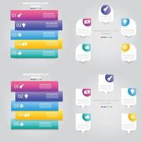 Visualisierung von Geschäftsdaten. Prozessdiagramm. abstrakte Elemente von Diagrammen, Diagrammen mit Schritten, Optionen, Teilen oder Prozessen. Vektorgeschäftsvorlage für die Präsentation. kreatives konzept für infografik. vektor