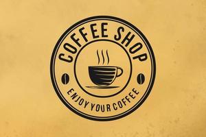 Dampfkaffeegetränke und Kaffeetasse, Coffeeshop-Logo entwirft Inspiration isoliert auf weißem Hintergrund vektor