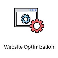webbplatsoptimeringskoncept vektor