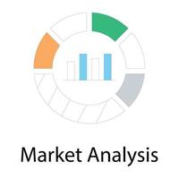 marknadsanalys koncept vektor