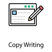 seo copywriting koncept vektor