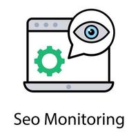SEO-Monitoring-Konzepte vektor
