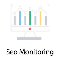 SEO-Monitoring-Konzepte vektor