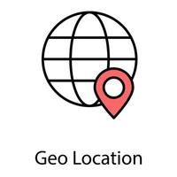 trendige Geolocation-Konzepte vektor