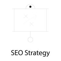 SEO-Strategie-Konzepte vektor