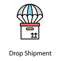 Drop-Shipping-Konzepte vektor