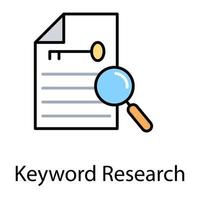 Keyword-Recherche-Konzepte vektor