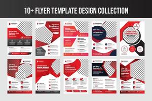 modern corporate flyer mall design bunt samling vektor