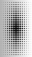 das porträt von schwarzen punktmusterhalbtönen auf grauem hintergrund mit farbverlauf. vektor