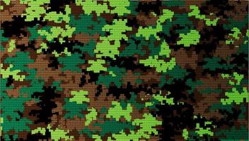 militärisches Tarnmuster mit pixeligen Stilen. Armee- und Marinefarben auf Mosaiktapeten. leinwand stoff textil nahtloser hintergrund. vektor