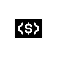 Dollar-Symbol-Design-Vektor-Symbol-Banknote, Zahlung, Einkommen, Geld, Finanzen für E-Commerce vektor