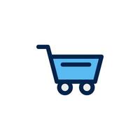 Warenkorb Icon Design Vektor Symbol Trolley, Warenkorb, Korb, Handel für E-Commerce