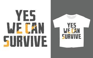 trendiges t-shirt-druckdesign mit typografie vektor