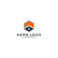 Home-Logo-Vorlage auf weißem Hintergrund vektor