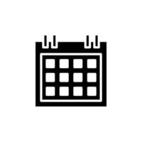 Kalender, Zeitplan, festes Datumssymbol, Vektor, Illustration, Logo-Vorlage. für viele Zwecke geeignet. vektor