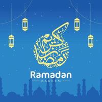 Ramadan-Banner-Design-Vorlage. goldenes islamisches Ornament vektor