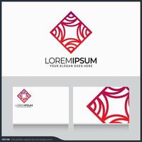 modernes geometrisches abstraktes Logo-Design. bearbeitbare symbolvektorillustration vektor