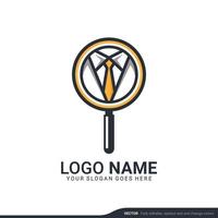 modern sökning logotyp designmall. redigerbar symbol ikon logotyp design. vektor