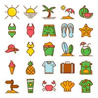 Sommer Icons Pack vektor