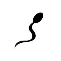 Sperma-Symbol auf weißem Hintergrund. Vektor-Illustration vektor