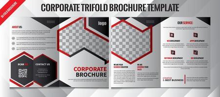 Corporate Business Bifold-Broschürendesign-Vorlage Premium, Broschürenpaket A4 mit Bifold-Broschüre, Erwartungen Konferenzbroschürendesign, Bifold-Broschürenmodell im Querformat, Firmenprofilbroschüre. vektor