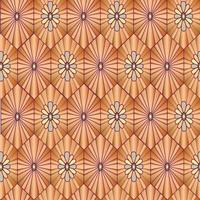 abstraktes Blumenmuster Blumenstrudel geometrische nahtlose Textur stilvolle abstrakte Pflanze Zierhintergrund vektor