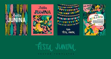 Festa Junina. Vektor-Vorlagen. vektor