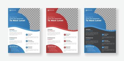 Corporate Business Flyer Design-Vorlage vektor