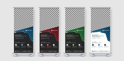 Corporate Business Roll-Up-Banner-Design vektor