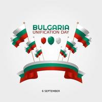 Tag der Vereinigung Bulgariens Vektorillustration vektor
