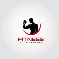 Fitness-Logo-Design-Vektor. geeignet für Ihr Firmenlogo vektor